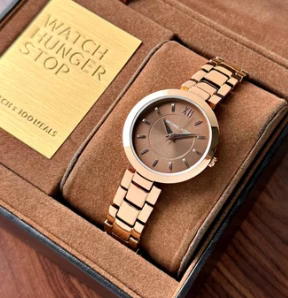 Women’s Premium Analogue Watch with Rose Gold Finish