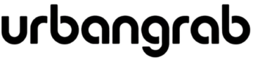 Black 'urbangrab' logo on a white background