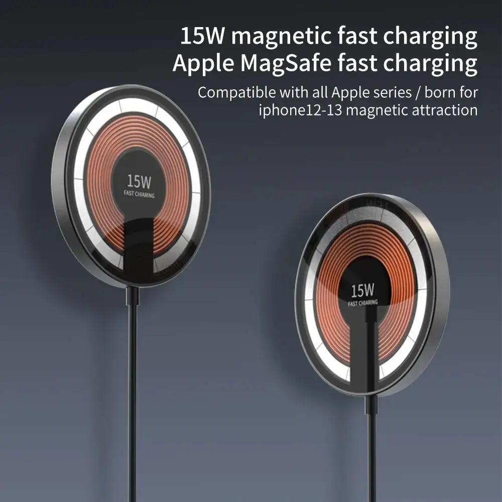 Transparent Magnetic Wireless Charger for iPhone - Fast Charging For iPhone